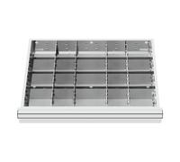 STIER Divisorio per cassetti divisorio in metallo BLH 150/175 mm dimensioni interne 600x450 mm 20 scomparti Quantità:1