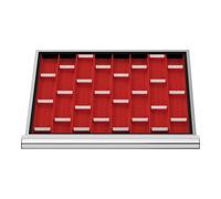 STIER Divisorio per cassetti per pannelli a conche BLH 50 mm dimensioni interne 600x450 mm 12 pannelli a conche Quantità:1