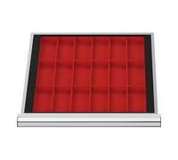 STIER Divisorio per cassetti per vaschette per minuteria BLH 100 mm dimensioni interne 500x450 mm 18 KTK 75x150 mm Quantità:1