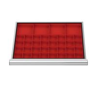 STIER Divisorio per cassetti per vaschette per minuteria BLH 100 mm dimensioni interne 600x450 mm 32 KTK 75x75 mm Quantità:1