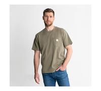 STIER Heavy Tee Pocket organic cotton M Olive Quantità:1