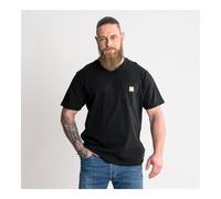 STIER Heavy Tee Pocket organic cotton XL Black Quantità:1