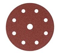 STIER Mole abrasive per legno D125 / P80 / 8 fori, 25 pz. Quantità:25