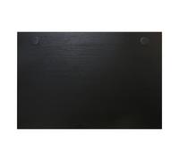 STIER Piano della scrivania 140x80 cm nero Quantità:1