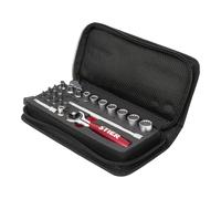 STIER Set di chiavi a bussola e bit 1/4" 24 pezzi in borsa per professionisti Quantità:1