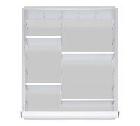 STIER Set di divisori per cassetti con altezza del pannello frontale 180-360 mm 1x4 separatori lisci Quantità:1