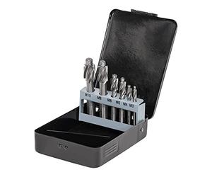 STIER Set di lamatori M3-M10 HSS DIN 373 con perni di guida