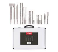 STIER Set punte e scalpelli SDS-Plus, 17 pezzi Quantità:1