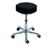 STIER Sgabello girevole con rotelle altezza della seduta 540-720 mm skay simil-pelle imbottito nero Quantità:1