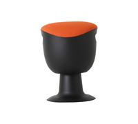 STIER Sgabello girevole e inclinabile con base a piastra altezza della seduta 465-585 mm con imbottitura arancione Quantità:1