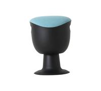 STIER Sgabello girevole e inclinabile con base a piastra altezza della seduta 465-585 mm con imbottitura turchese Quantità:1