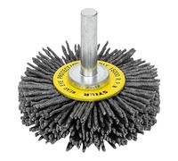 STIER Spazzola circolare ø 50 mm, ø codolo 6 mm, 1,1 mm, ondulata, carburo di silicio