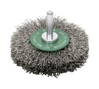 STIER Spazzola circolare ø 75 mm, ø codolo 6 mm, 0,3 mm, ondulata, acciaio legato Quantità:1