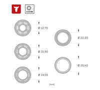 STIER Spazzola circolare ø 150 mm, ø foro 32 mm, 0,35 mm, ondulata, acciaio Quantità:1
