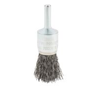 STIER Spazzola con testa a pennello ø 19 mm, ø codolo 6 mm, 0,3 mm, ondulata, acciaio Quantità:1