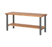 STIER Tavolo da lavoro regolabile in altezza Premium con mensola largh.xprof.xalt. 2000x700x790-1140 mm Quantità:1