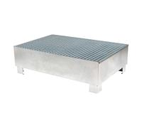 STIER Vaschetta di raccolta zincata per 2 fusti da 200 l 1200x800x360 mm Quantità:1