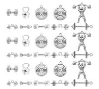 Stiesy Ciondoli in argento antico a tema animale in vari stili, ciondoli in argento tibetano per gioielli fai da te accessori, Nessun tipo di metallo