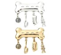 Stiesy Spilla in stile misto, simpatica, divertente, da collezione, smaltata, spilla di sicurezza per gioielli, borse, vestiti, cappelli, borse, decorazione, adatta per donne e uomini, Nessun tipo di