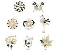 Stiesy Spilla in stile misto, simpatica, divertente, da collezione, smaltata, spilla di sicurezza per gioielli, borse, vestiti, cappelli, borse, decorazione, adatta per donne e uomini, Nessun tipo di