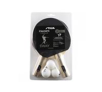STIGA 2 RACCHETTE CON 3 PALLINE 2C4 558 SET STIGA SWAY .