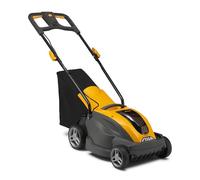 STIGA Combi336e - Kit tosaerba a batteria da 48 V, 2 Ah, cestello da 35 l, con batteria da 48 V (2 Ah) e caricabatterie, fino a 200 m², larghezza di taglio 34 cm, regolazione centralizzata