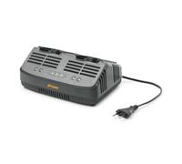STIGA Caricabatterie standard doppio C 215 D da 20 V, Corrente di Carica da 2 Ah, Spina Europlug