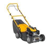 STIGA Collector 48 S Tagliaerba a trazione - Motore a scoppio da 123 cc, larghezza di taglio di 46 cm, raccoglitore d'erba da 60 L, scarico posteriore, manico regolabile