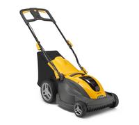 STIGA COMBI 344e - Tosaerba a batteria con batteria, con caricatore, manico regolabile, impugnatura morbida, con S