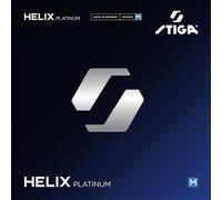 STIGA Helix Platinum M Rossa 2,2 - Gomma da ping-pong in qualità premium per giocatori completi che vogliono un gioco aggressivo, spugna medio-dura 47.5°