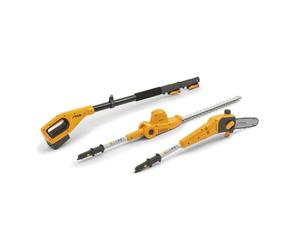 STIGA Multitool a Batteria MT 100e Kit, Tagliasiepi e Potatore con Prolunga Telescopica, Per Altezze Elevate e Lavori Facili e Veloci, Batteria e Caricatore Inclusi