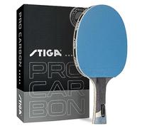 STIGA Pro Carbon Performance Level - Racchetta da ping pong con tecnologia al carbonio, per tornei, colori rosso e blu