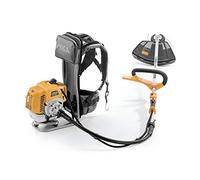 STIGA SBC 252 F - Decespugliatore a zaino con motore a scoppio 2 tempi da 51,7 cm³, potenza netta 1,55 kW, larghezza di taglio 45 cm, testina a fili Batti & Vai, lama 3T