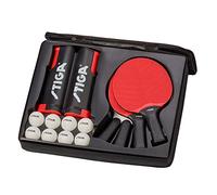 STIGA Set Seasons Anywhere, set da ping pong, 4 racchette, 8 palline e rete universale per interni ed esterni per tutta la famiglia