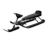 STIGA Snowracer King Size GT Slittino con Freno e Volante per Bambini e Adulti - Grigio/Nero