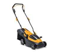 Stiga Tagliaerba a Batteria Collector 136e Kit, Per Giardini Fino a 250 m², Larghezza Taglio 34 cm, Batteria ePower da 20 V (2 x 2 Ah), 550 W, 2 Batterie e Caricatore Inclusi, giallo