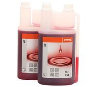Stihl 0781 319 8411 - Olio per motori a 2 tempi HP, confezione da 2 flaconi da 1 litro ciascuno