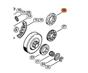 STIHL ANELLO ROCCHETTO 3/8" 8 DENTI MOTOSEGA MS 660 460 362 362 441 ORIGINALE