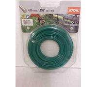 Stihl Filo rotondo in nylon per decespugliatore, 4 mm x 32 m, colore: verde