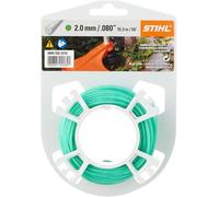 Stihl - Rotolo di Filo per falciatura Rotondo e Silenzioso, 2 mm, 15,3 m, Colore: Verde