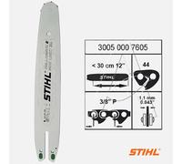Barra Spranga Motosega STIHL 30 cm 12" 3/8P" 44 Maglie spessore 1,1 mm ORIGINALE
