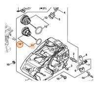 STIHL TAPPO SERBATOIO OLIO MOTOSEGA MS 150 151 201 MSA 161 HTA 65 85 ORIGINALE