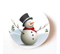 stika.co Set di 240 adesivi natalizi a forma di pupazzo di neve, 40 mm, etichette di carta autoadesive per biglietti, regali e buste, adesivi per le festività natalizie per confezionare, artigianato e