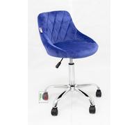 Stil Sedie poltroncina girevole per cameretta ergonomica in velluto mod Gaia