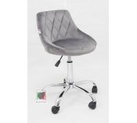 Stil Sedie poltroncina girevole per cameretta ergonomica in velluto mod Gaia