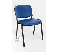 Poltrona sedia ufficio conferenza attesa fissa in ecopelle Venere Made in Italy