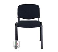 Stil Sedie - Sedia Attesa Ufficio Sala Conferenze poltrona Venere tessuto colore NERO