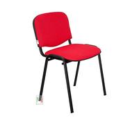 Stil Sedie - Sedia Attesa Ufficio Sala Conferenze poltrona Venere tessuto colore ROSSO