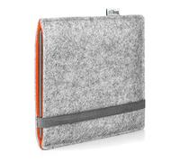 Stilbag eBook Reader Finn per Onyx Boox Go 7 | Colore: grigio chiaro/arancione | Custodia per eBook Reader in feltro | eReader Custodia protettiva | Custodia per lettori ebook Made in Germany