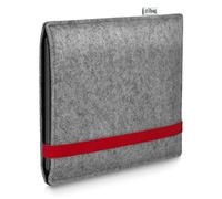 Stilbag eBook Reader Leon per Tolino Epos 3 | Colore: grigio chiaro/rosso | custodia per lettore eBook in feltro | eReader | custodia per lettori ebook Made in Germany